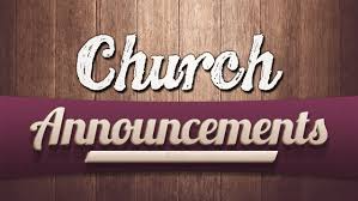 Announcements Announcements